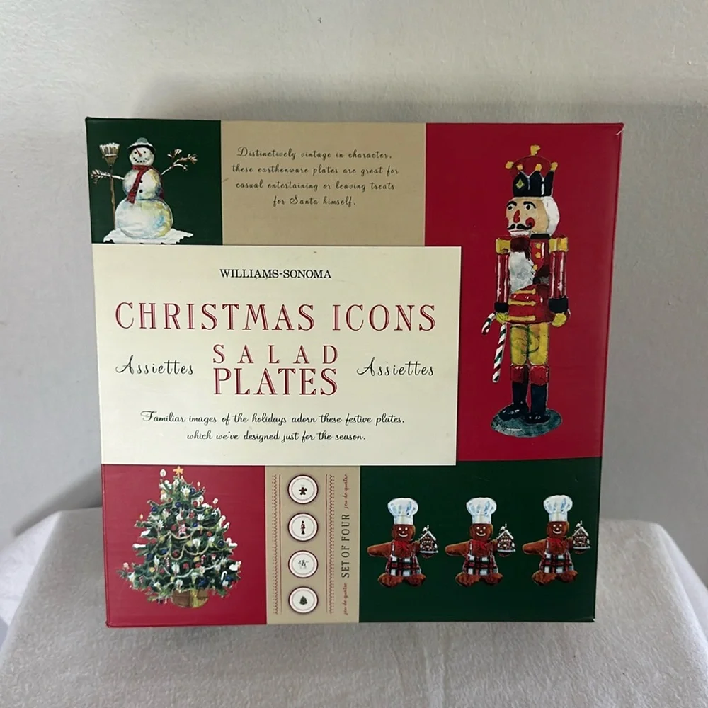 Williams Sonoma Christmas Icon Plates